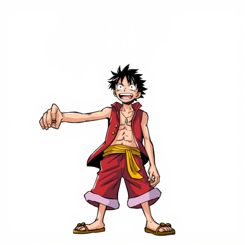 Luffy Written in Bold Letters