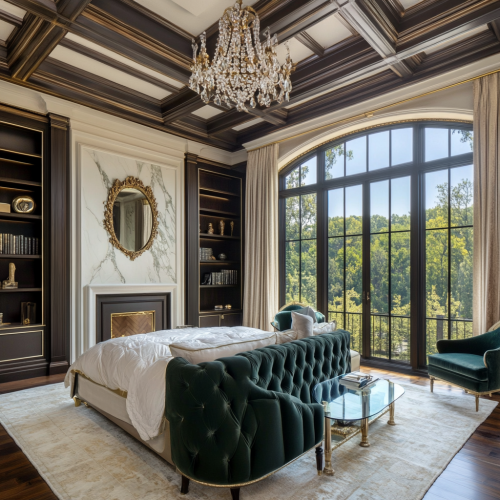 Luxurious, Modern Master Bedroom for Young Millionaire