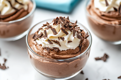 Luxurious Chocolate Mousse Dessert Photography by Food Stylist