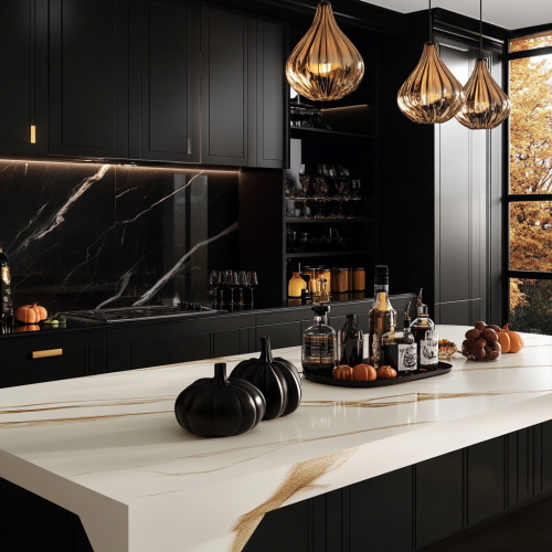 Luxury Halloween Themed Modern Kitchen Design