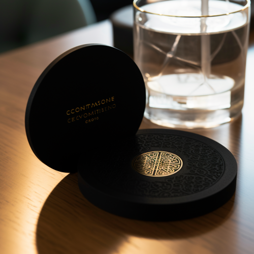 Luxury Mexican Coaster with Elegant Design and QR Code