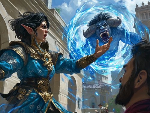 Magical Duel at Mage College: Banishing the Minotaur