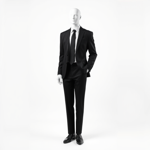 Mannequin Modeling Chauffeur's Formal Attire in Studio