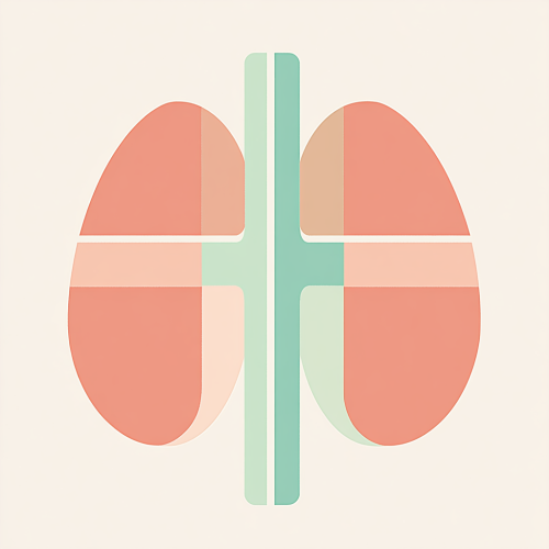 Medical symbol of lungs