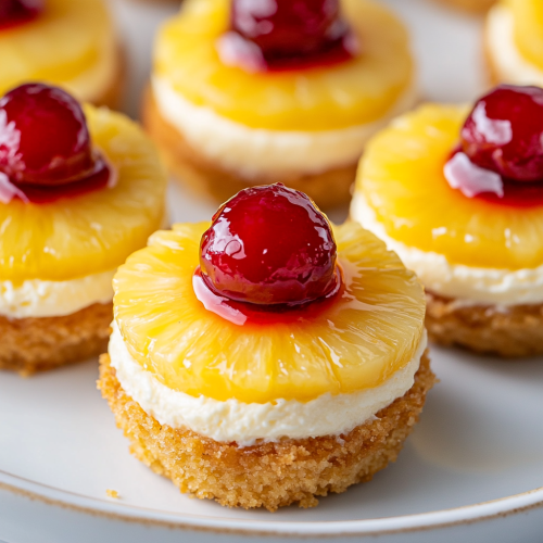 Mini Pineapple Cheesecakes: Creamy, Golden, Glazed Delight