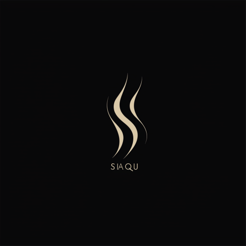 Minimalist logo for SHAQU, modern typography, sleek design.
