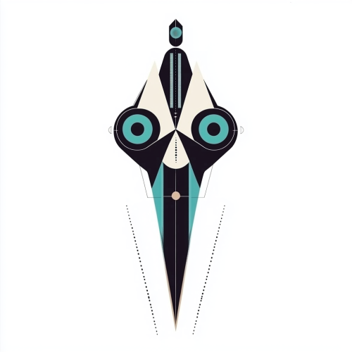 Minimalist vector illustration of blue and black hair scissors