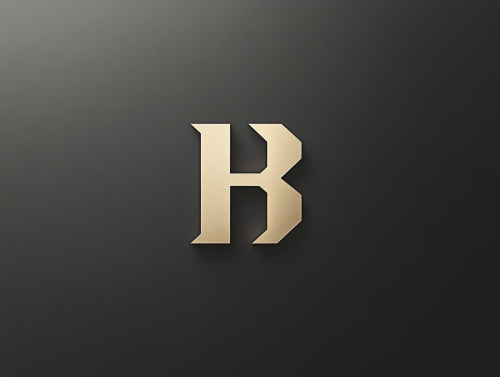Modern HB Company Logo Design with Minimalist Style