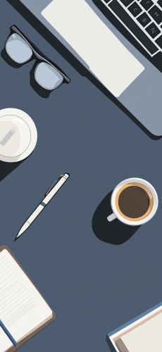 Modern Items on Dark Gray Background Flat Lay