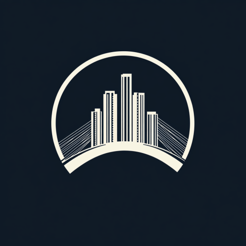 Modern Logo for 'The Bridge Properties': Trust and Strength.