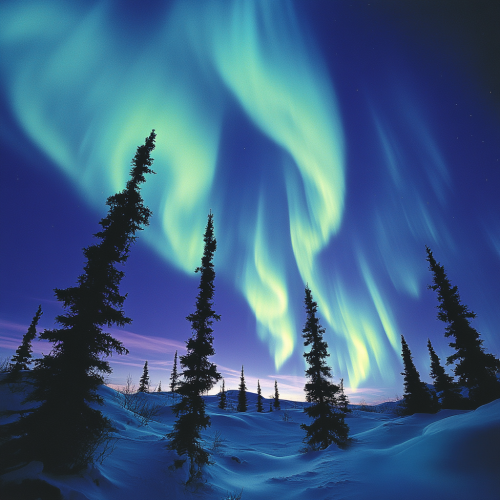 Northern lights in Svalbard