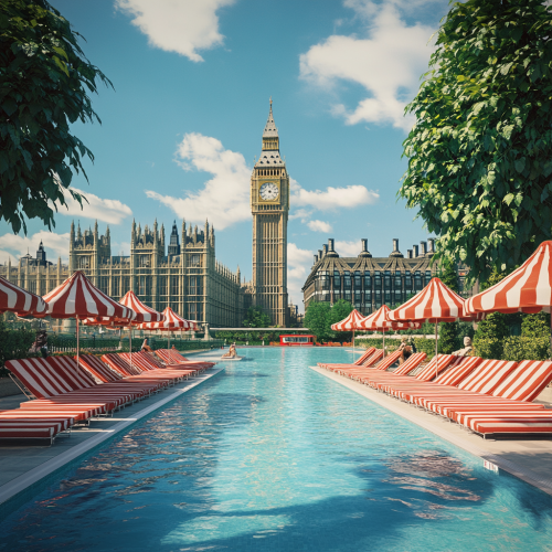 Olympic Style Pool Near Big Ben, London 