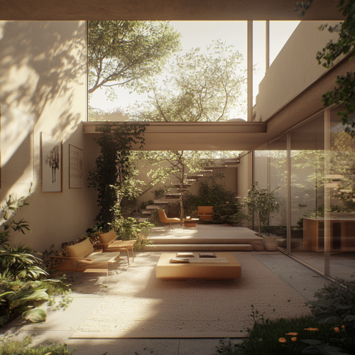 Passive house with natural light, ventilation, sustainable materials