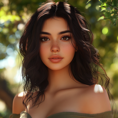 Persian Woman's Confidence: A Realistic Portrait