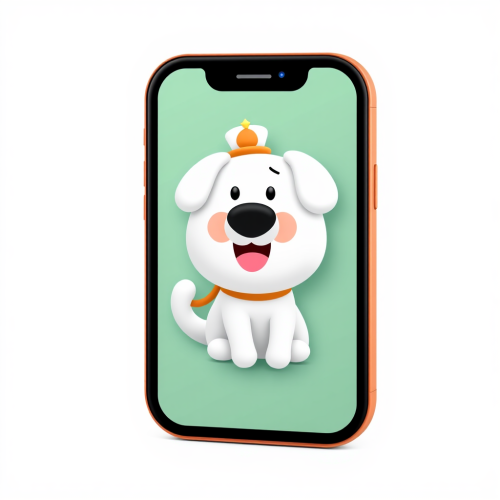 Pet Food Delivery Company App Logo in Pixar Style