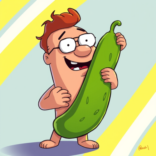 Peter Griffin Transforms Into a Pickle Cartoon