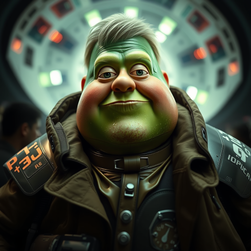 Peter Griffin as a Futuristic Pickle