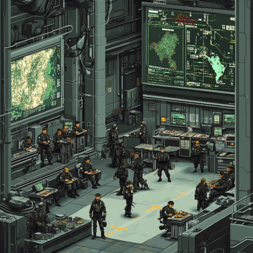 Pixelated Nintendo DS-style District 13 image with people's lives