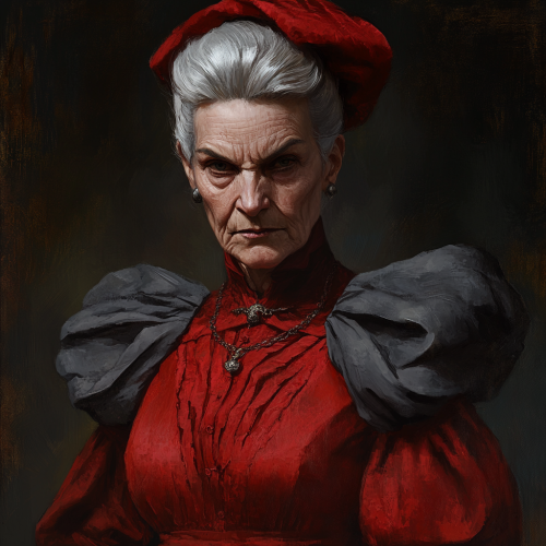 Portrait of Severe Old Lady in Renaissance Style Portrait of Severe Old Lady in Renaissance Style