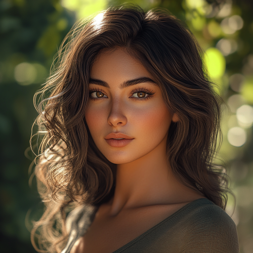 Portrait of a Persian Woman in the Park