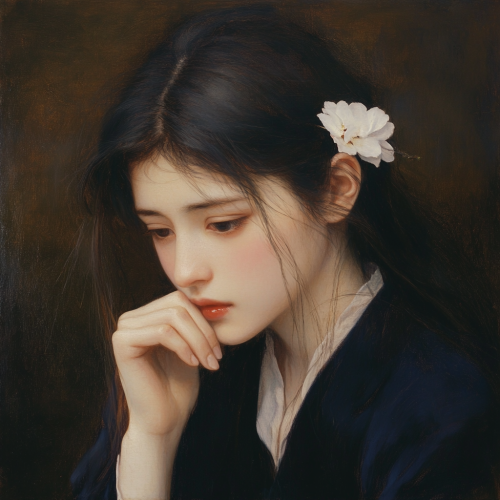 Portrait of a Woman Lost in Thought