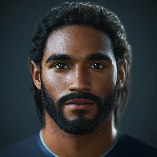 Portrait of tall, professional English soccer player