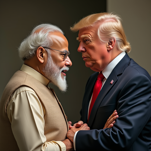 Prime Minister Modi and Trump's Bad Hair Day