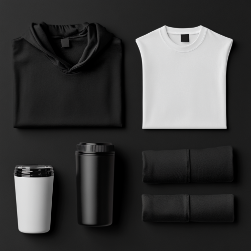 Professional Mockup Bundle with Black and White Items