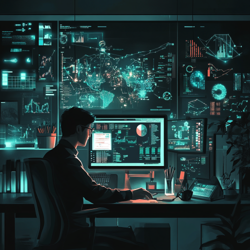 Professional in Modern Office, Optimizing Processes with Software