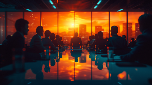 Realistic Office Politics with Blue, Yellow, and Orange