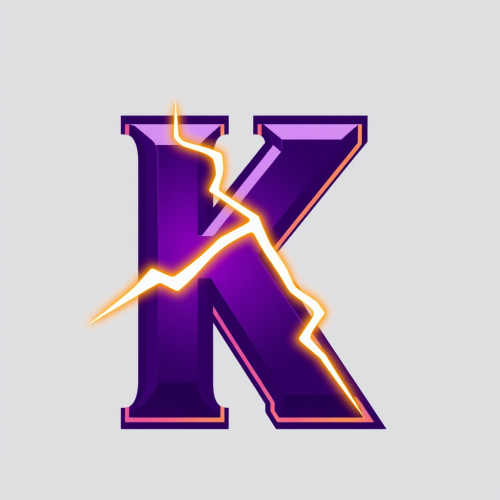 Regal Purple K with Striking Lightning Bolt
