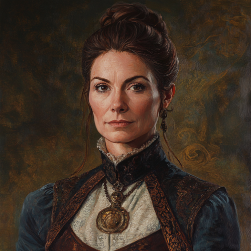 Renaissance portrait of older Slavic woman in Barovia