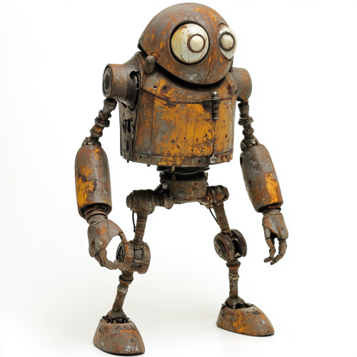 Rusty robot like Cyril & Methodius from Sky Captain