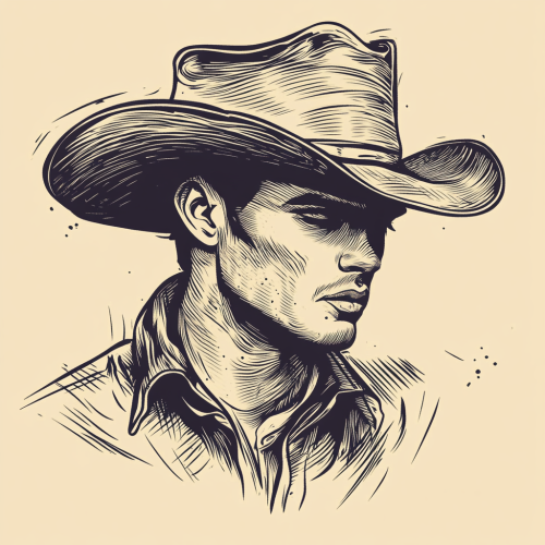 Sailor Jerry's Western Cowboy Vector Art