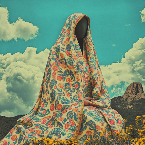 Saint Lucia statue in Mount Vesuvius with pasta