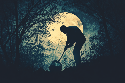 Samuel L Jackson finds buried money under moonlight