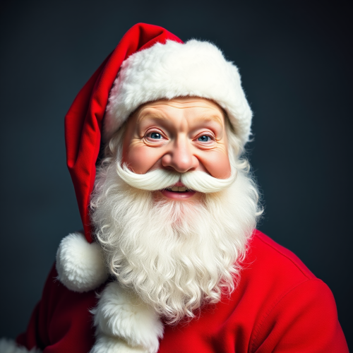 Santa Claus Displaying a Humorous Quote