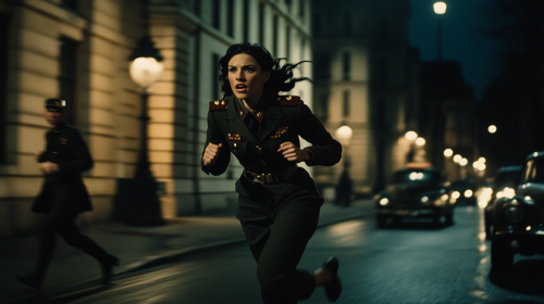 Scarlett Johansson in a thriller with a handsome man.