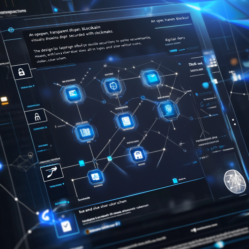 Secure blockchain ledger with checkmarks on display