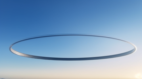 Semi-transparent cirrostratus cloud in pale blue sky.