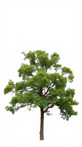 Simple tree drawing on plain white background