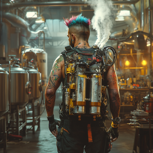 Skilled Jetpack Engineer in Industrial Workshop