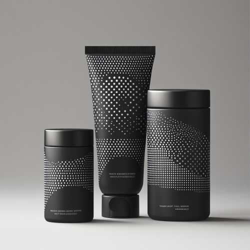 Sleek Aboriginal-inspired dot design packaging for Theta Body