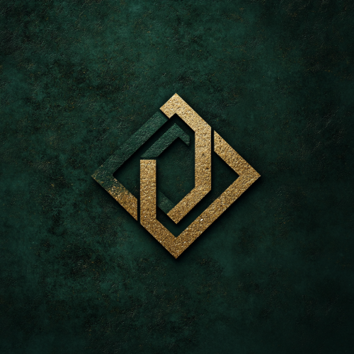 Sleek logo for hardscaping company with stone textures. Sleek logo for hardscaping company with stone textures.