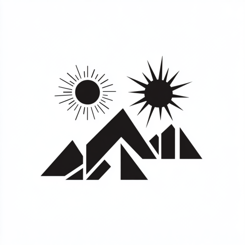 Sleek luxury brand logo with New Mexico theme