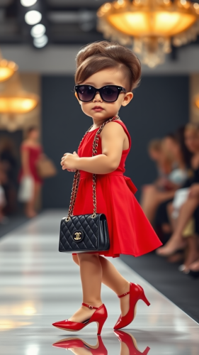 Slimby Baby Stars in High-Fashion Runway Show