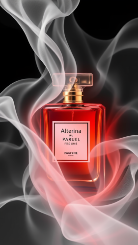 Soft textures for perfume packaging design.