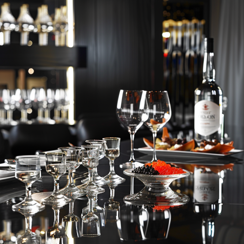 Vodka Tasting Lounge with Luxury Foods