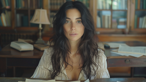 Spanish Woman in Office