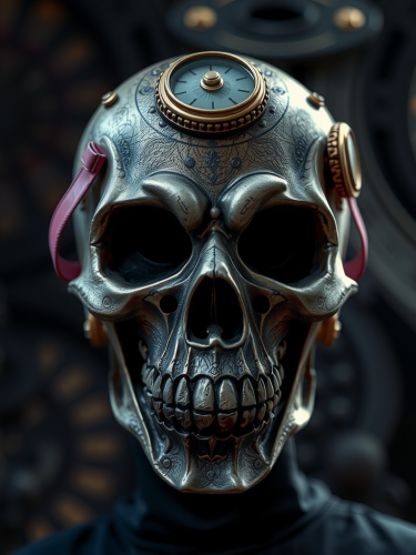 Steampunk skull mask accessory for Halloween costume Steampunk skull mask accessory for Halloween costume